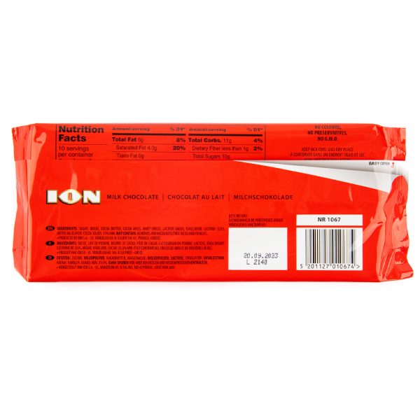 ION classic milk chocolate from Greece