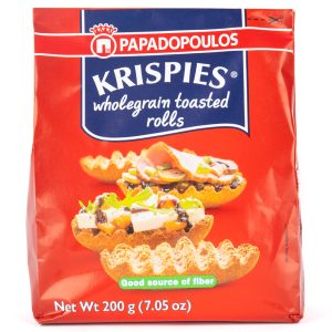 Krispies - wholegrain toasted rolls by Papadopoulos, Greece