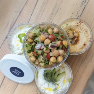 fresh chickpea salad by greek from greece
