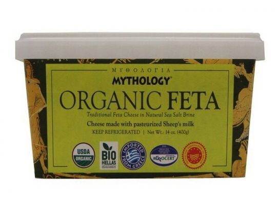 organic Greek feta cheese by Mythology GR
