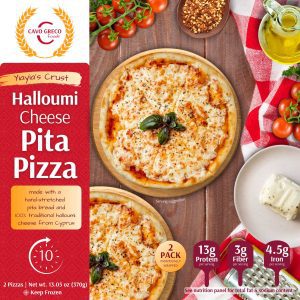 Pita Pizza with Halloumi